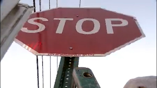 Stop signs, crosswalk installed where student was hit - Indianapolis ...