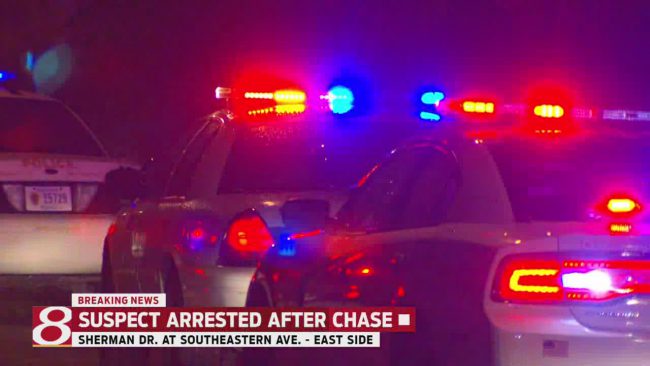 Man arrested after leading police on chase - Indianapolis News ...