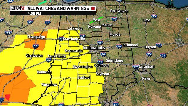 Severe thunderstorm watch issued for parts of central Indiana ...