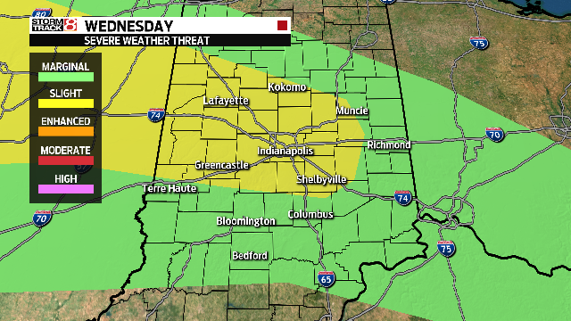 Strong Storms Possible Today - Indianapolis News | Indiana Weather ...