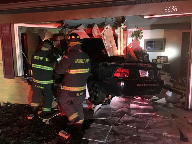 2 sent to hospital after car crashes into west side home - Indianapolis ...