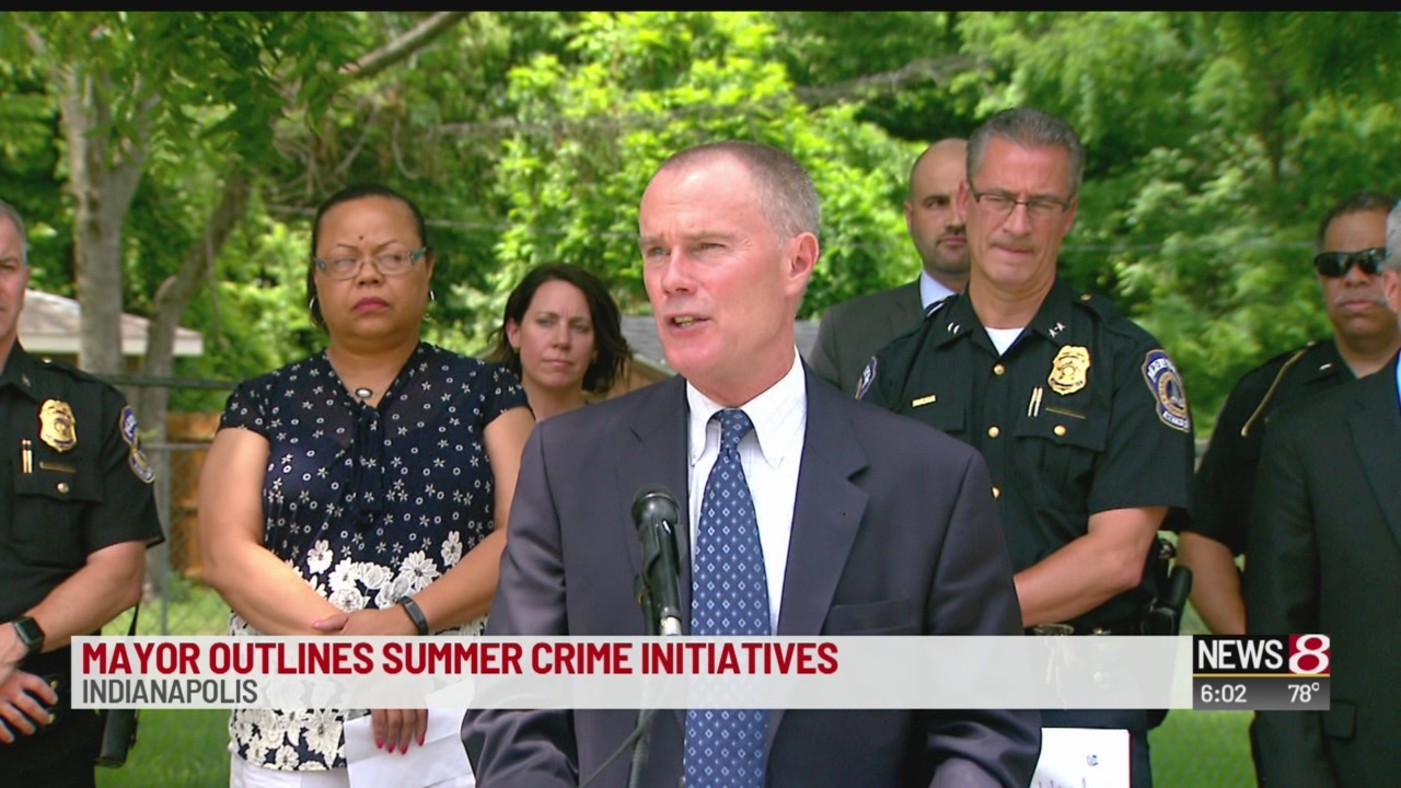 Mayor outlines summer crime prevention plan - Indianapolis News ...
