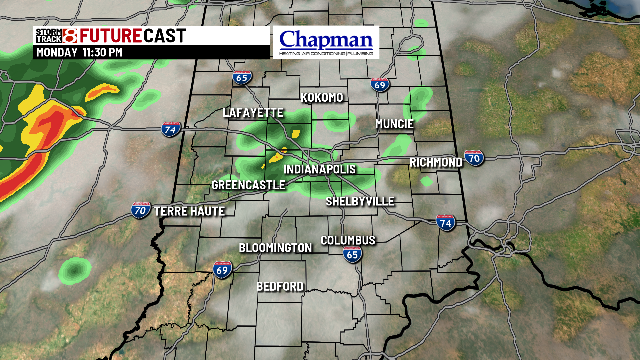 Hot and humid with rain to start the work week - Indianapolis News ...