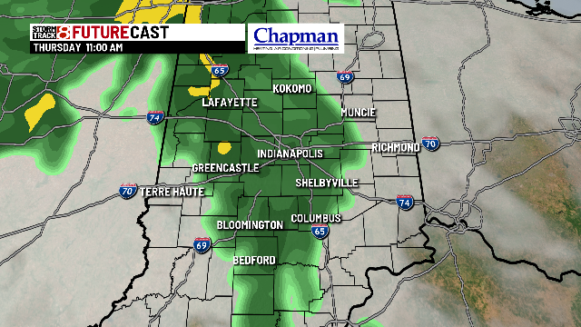 Rainy, windy and warmer day - Indianapolis News | Indiana Weather ...