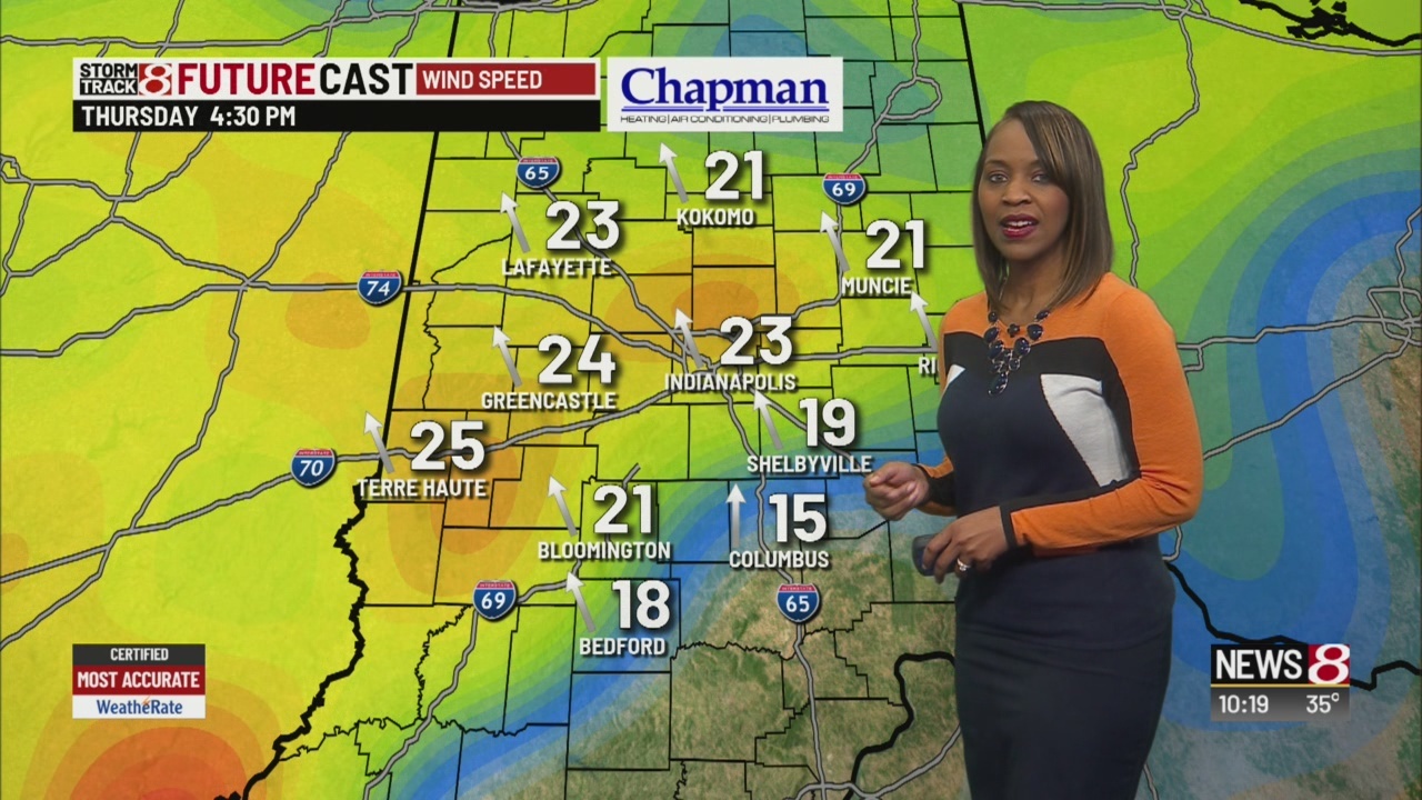 Wet and warmer Thursday - Indianapolis News | Indiana Weather | Indiana ...