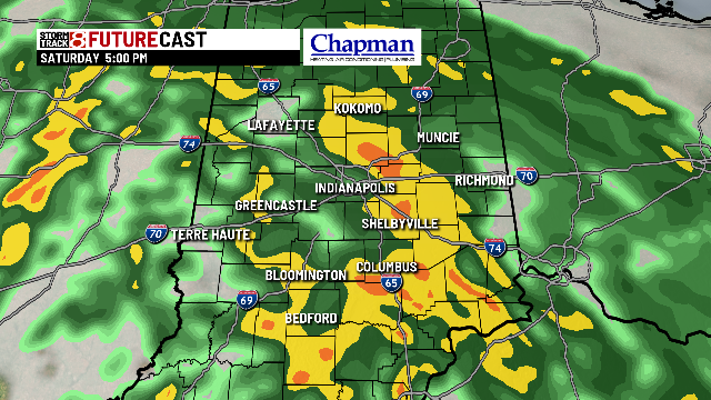 Rain and storms move in Saturday - Indianapolis News | Indiana Weather ...