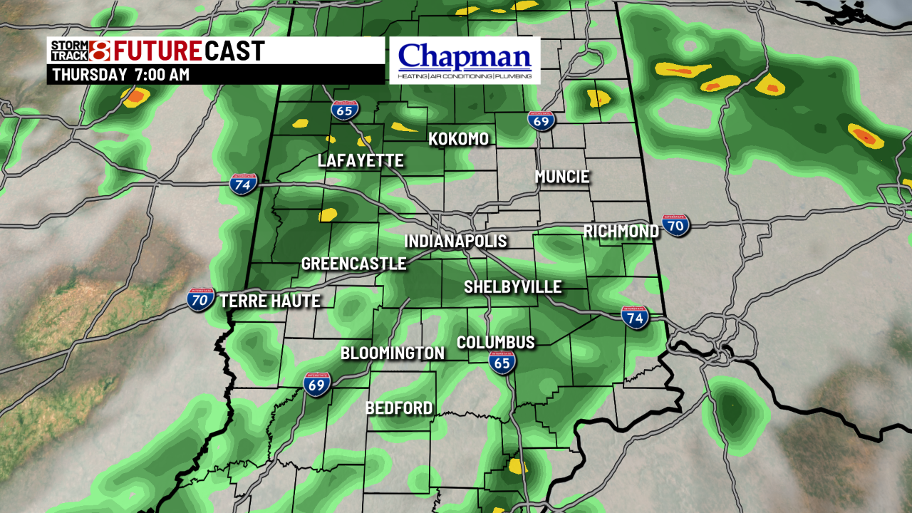 Rain and storms overnight, quiet weather Friday - Indianapolis News ...