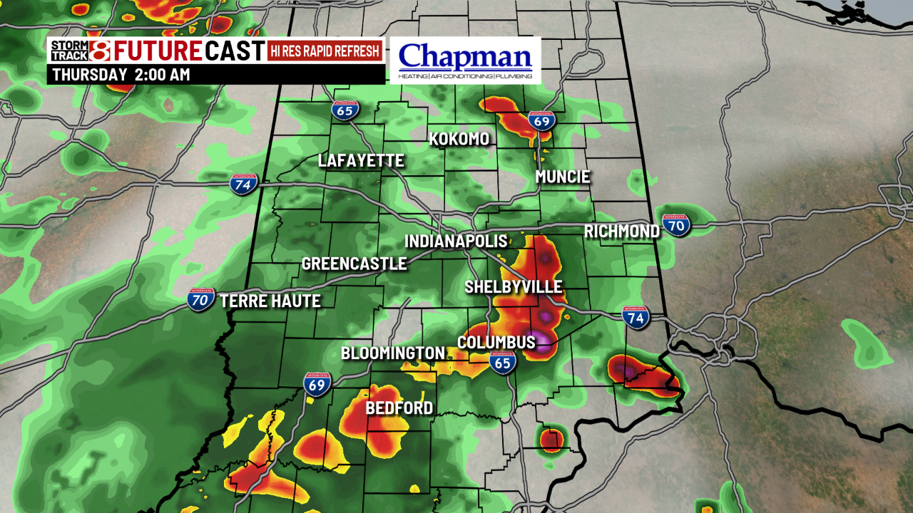 Rain and storms overnight, quiet weather Friday - Indianapolis News ...