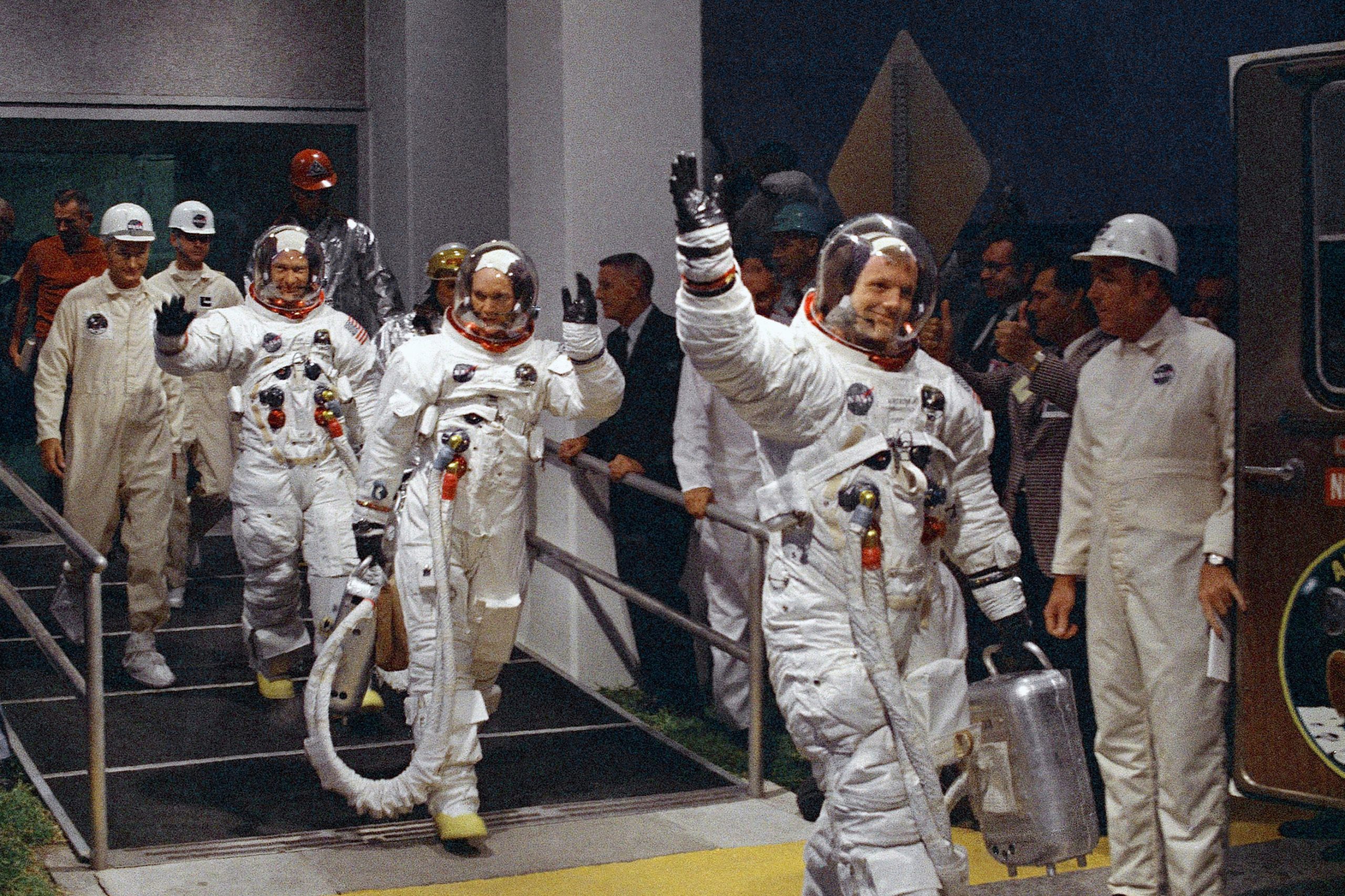 Apollo 11 astronaut returns to launch pad 50 years later - Indianapolis ...