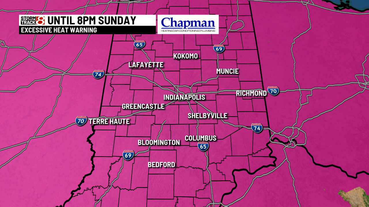 Heat, humidity continue this weekend - Indianapolis News | Indiana ...