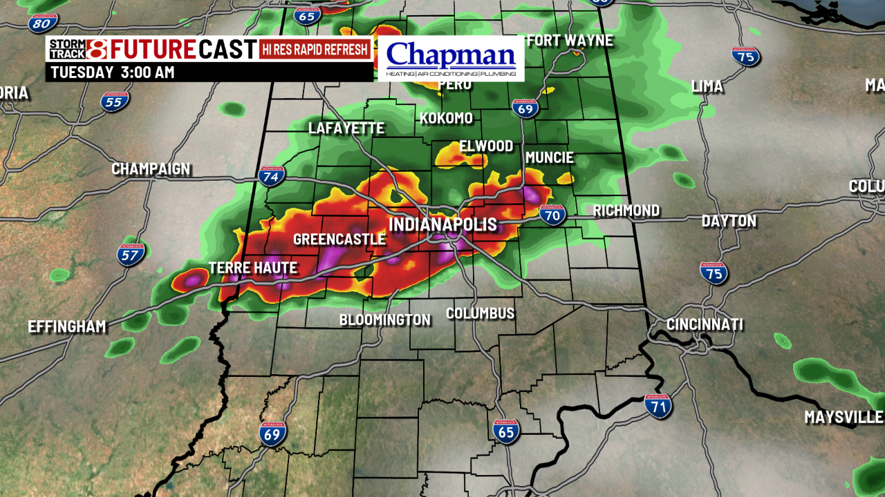 Strong storms possible overnight - Indianapolis News | Indiana Weather ...