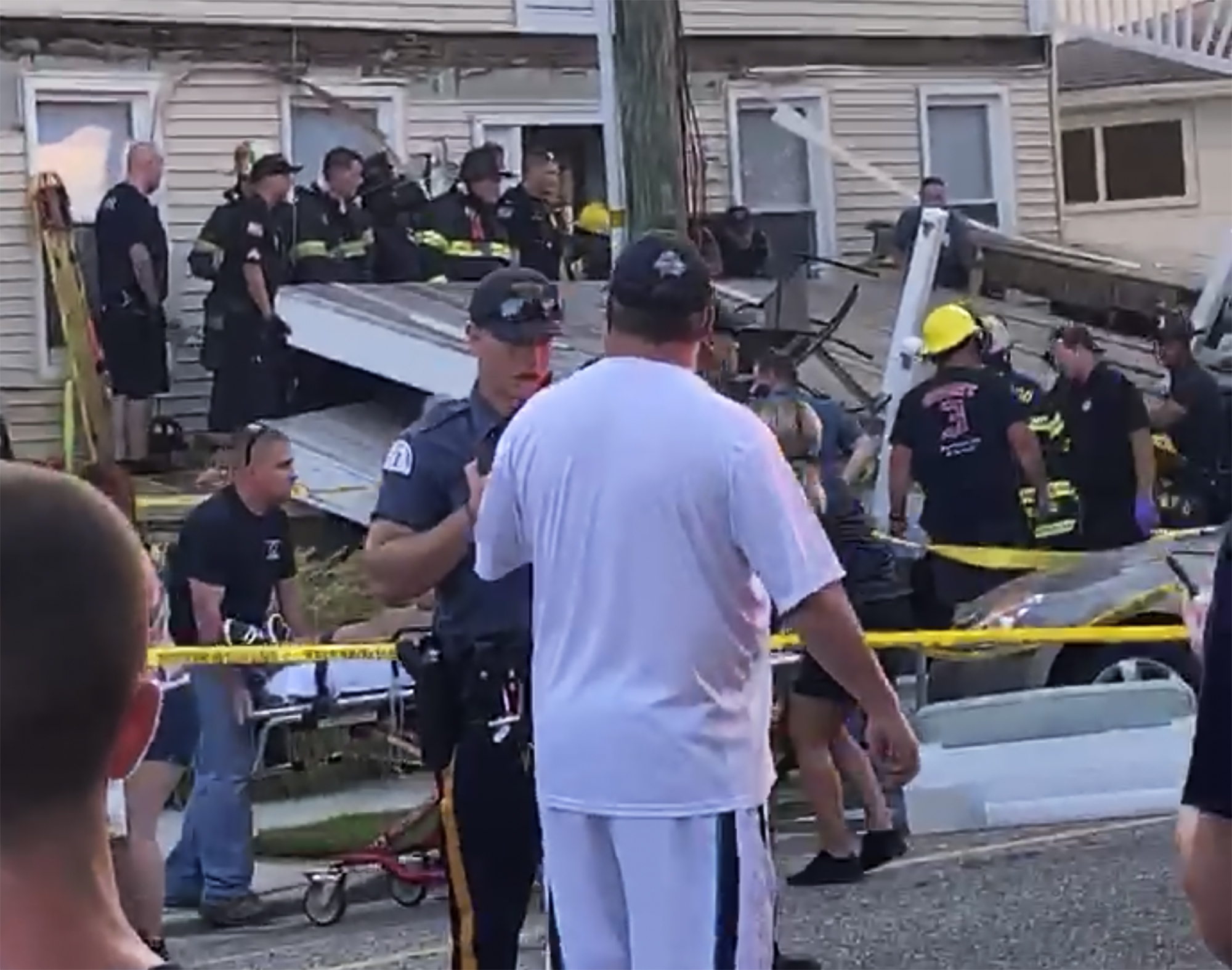 Decks collapse during firefighter event; at least 22 injured ...