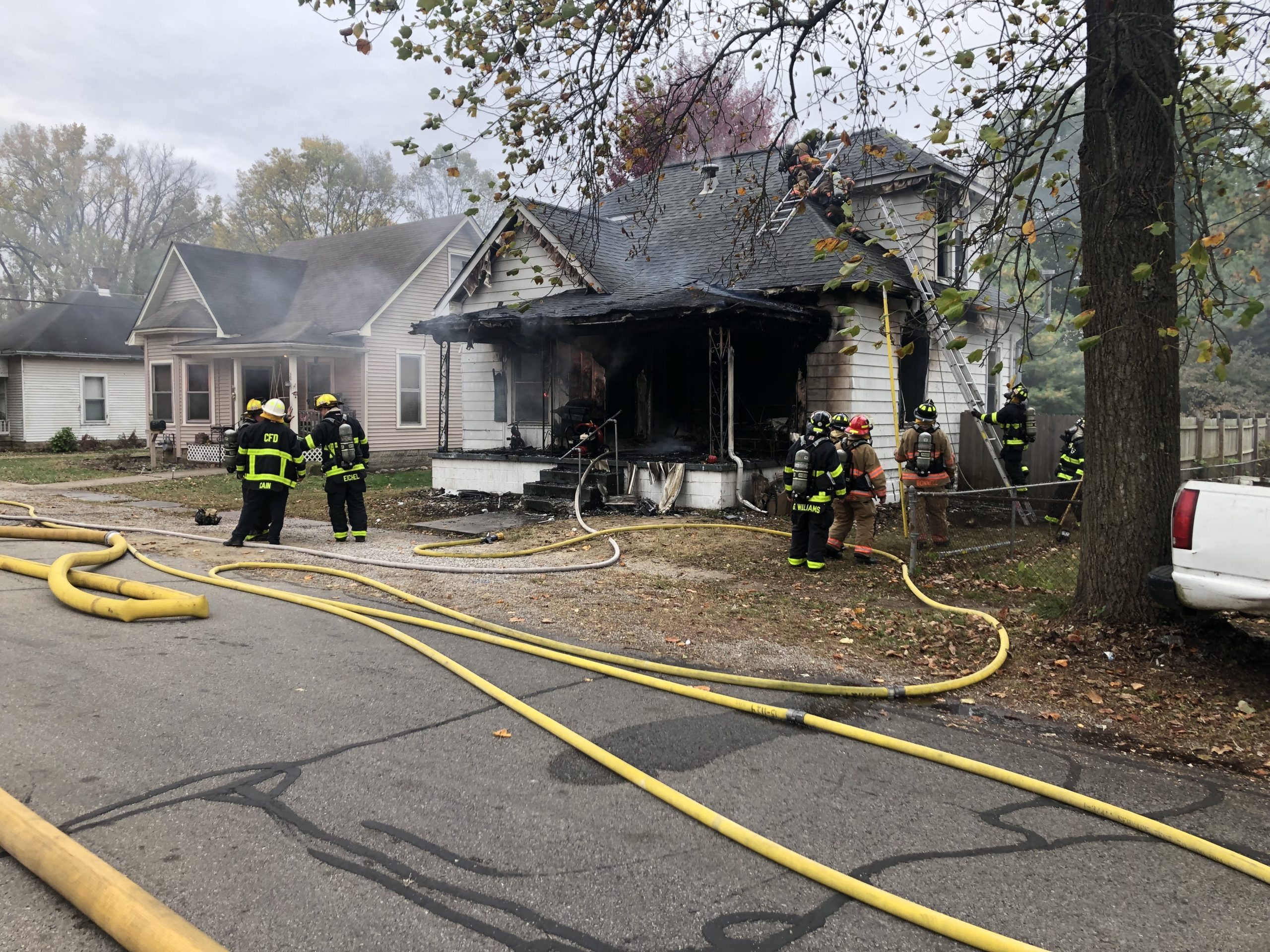 No injuries after Columbus house fire - Indianapolis News | Indiana ...