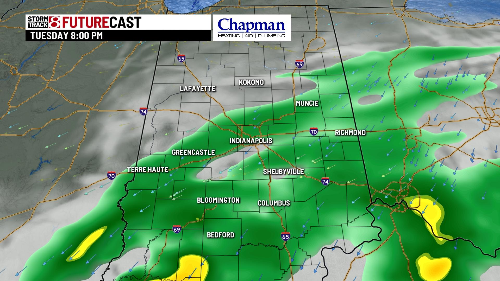 Several rain chances this week - Indianapolis News | Indiana Weather ...