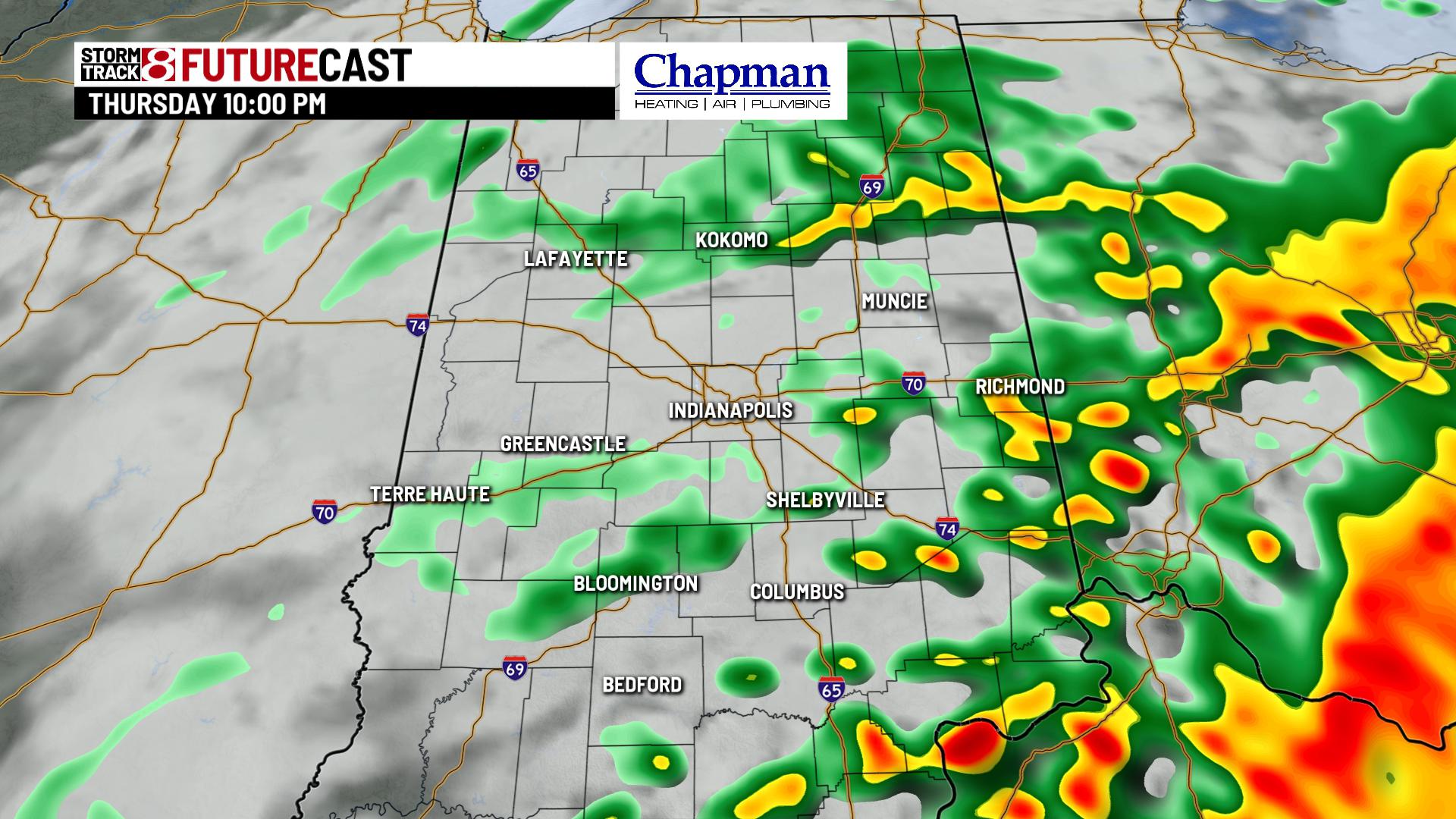 Tracking showers and storms - Indianapolis News | Indiana Weather ...