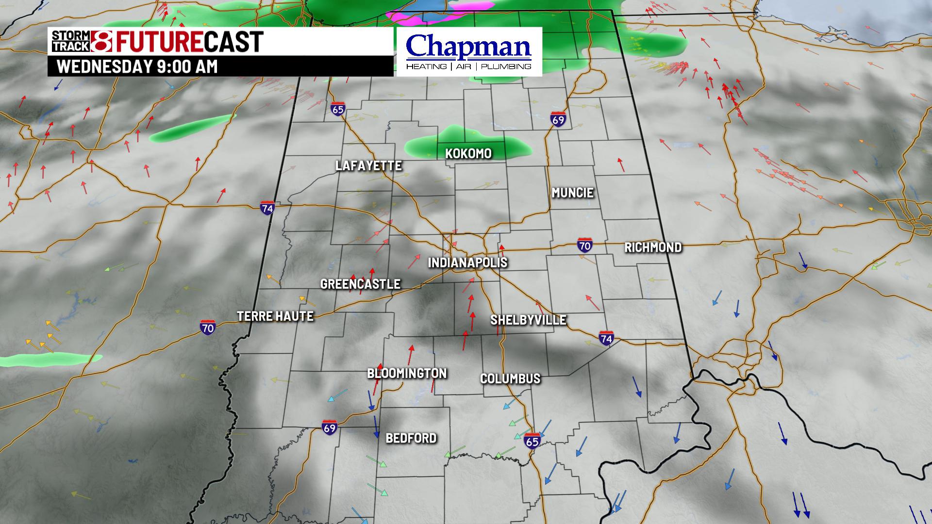 Cloudy afternoon with more opportunities for rain - Indianapolis News ...