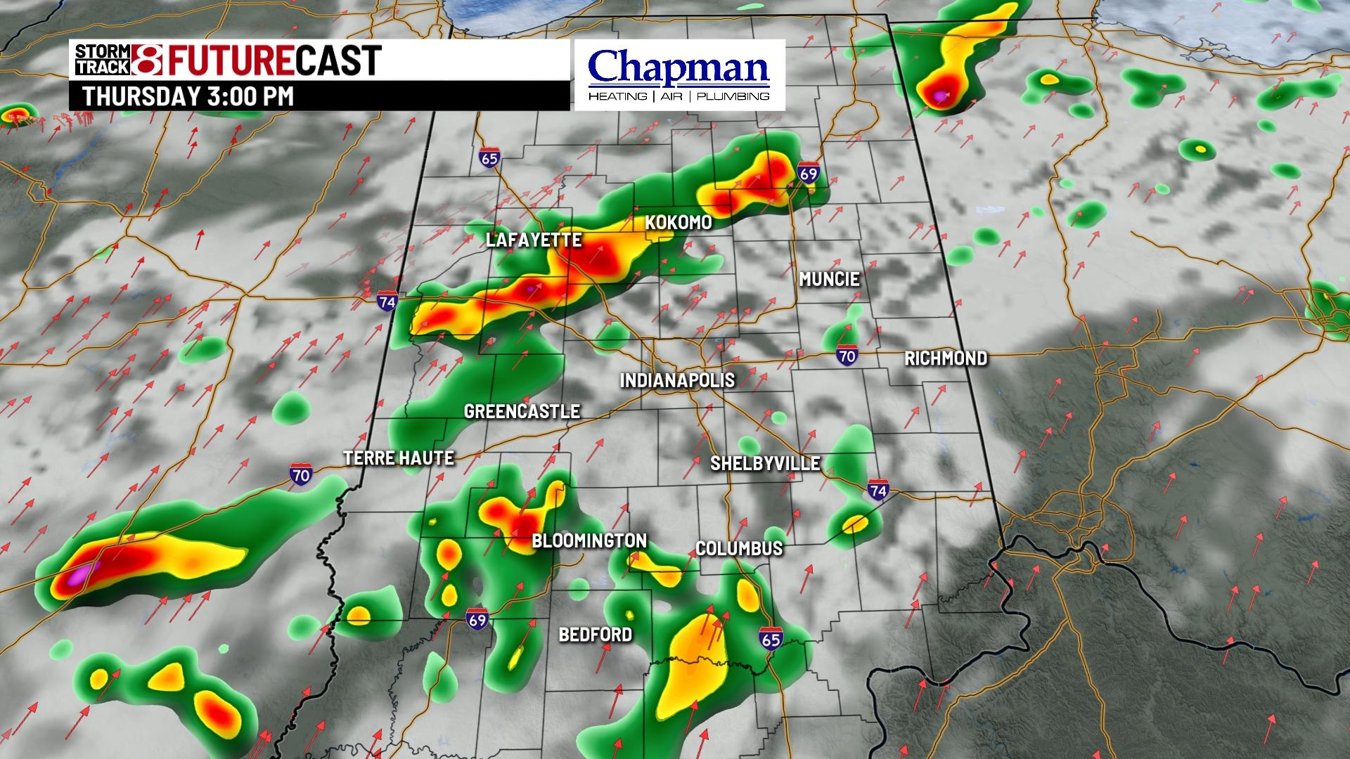 Several rain and storm chances ahead - Indianapolis News | Indiana ...