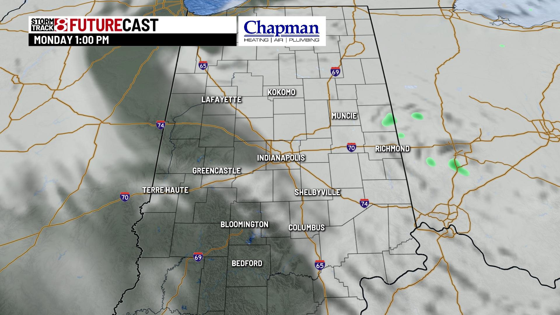 Cloudy and cool start to the workweek - Indianapolis News | Indiana ...