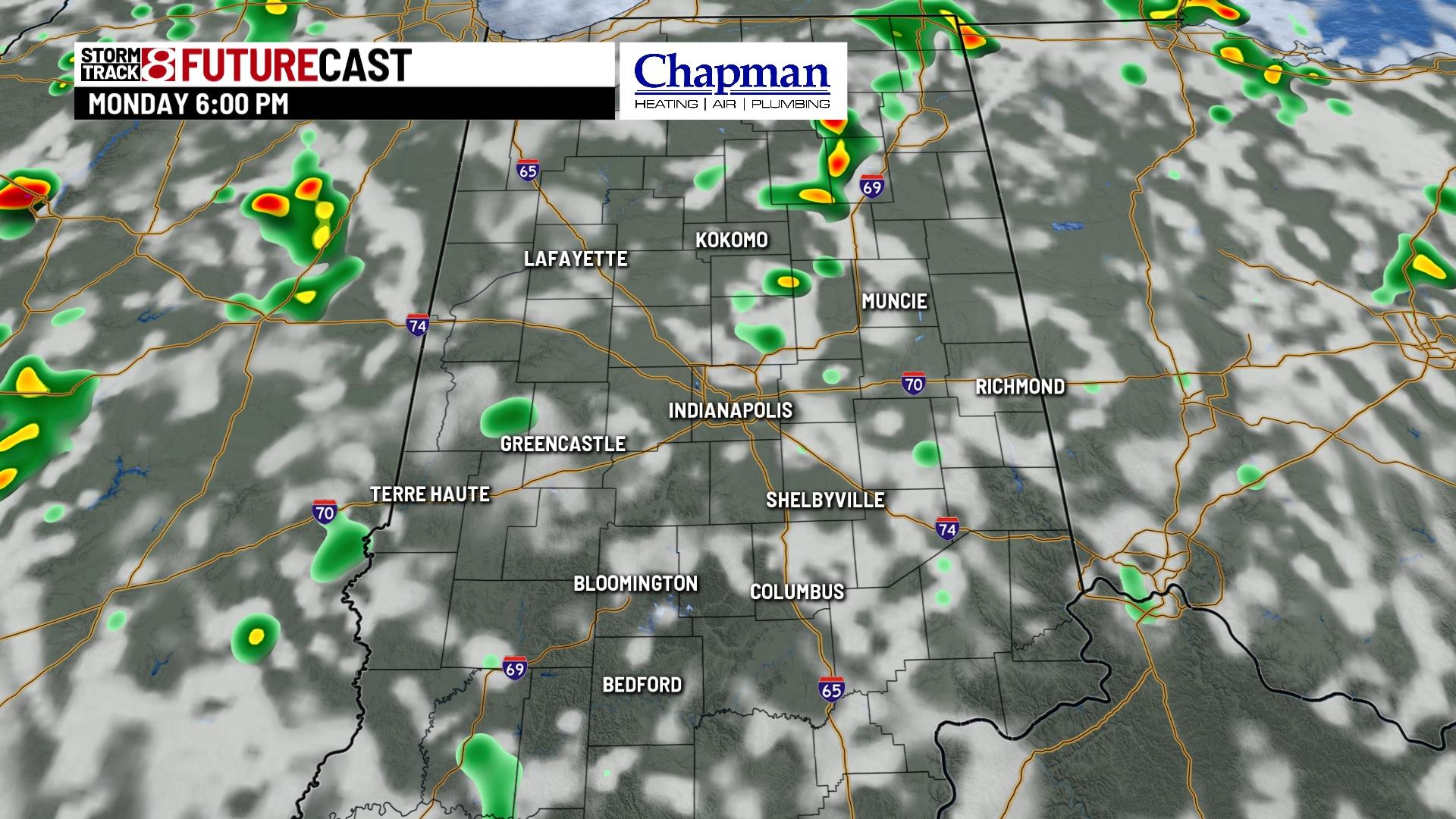 Warm, humid with scattered storms for Memorial Day - Indianapolis News ...