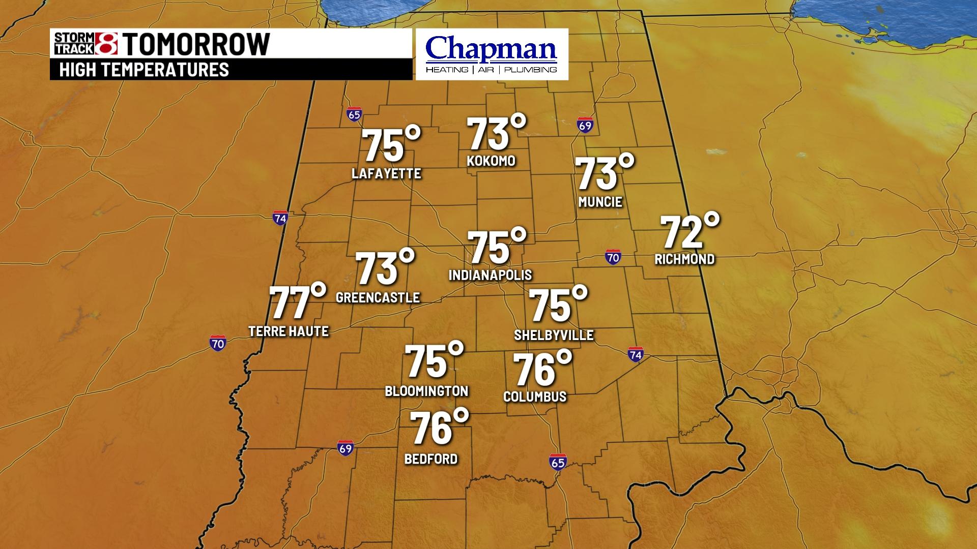 Cloudy Thursday afternoon with highs in the upper 60s - Indianapolis ...