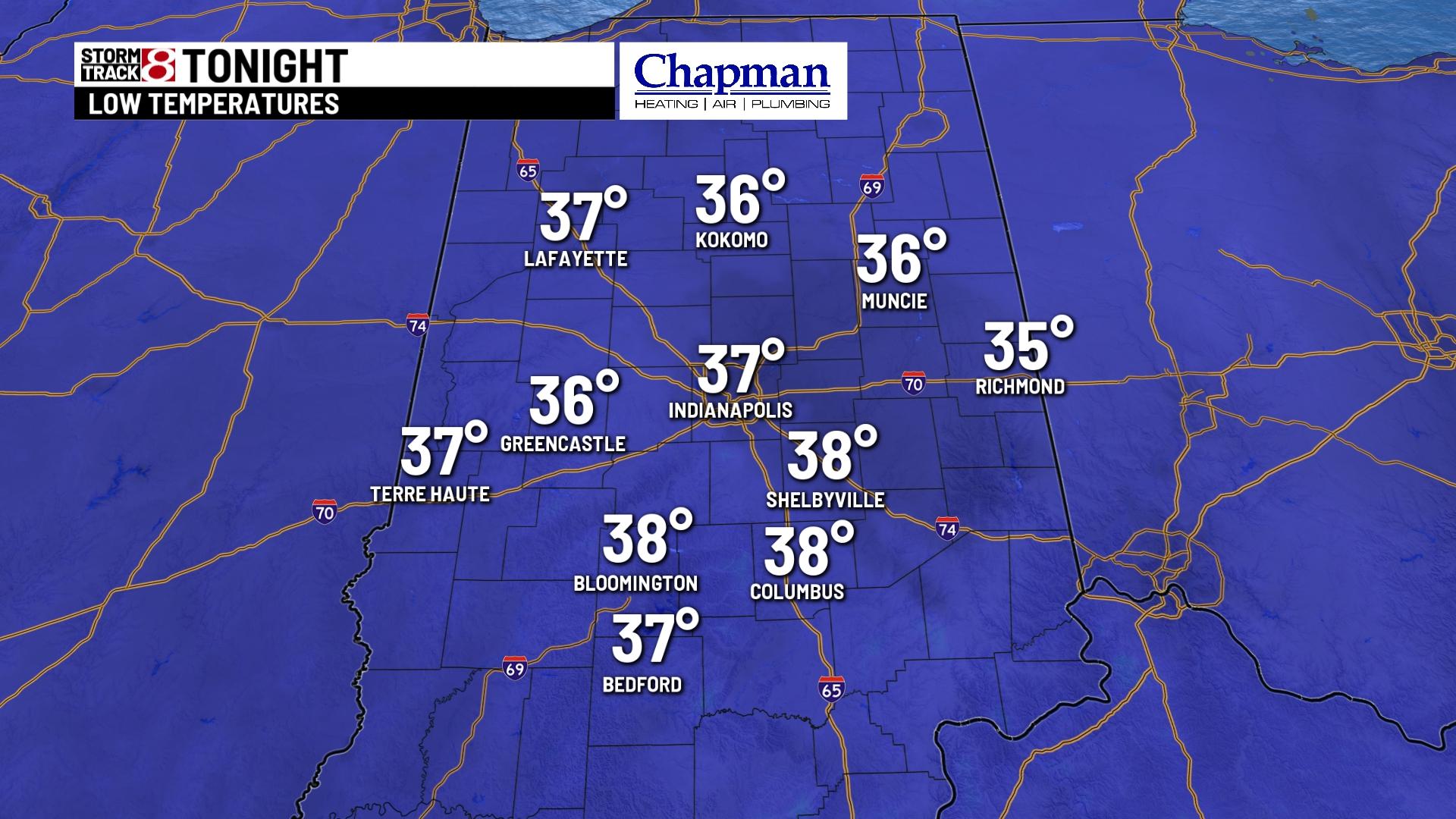 Cloudy and cool start to the workweek - Indianapolis News | Indiana ...