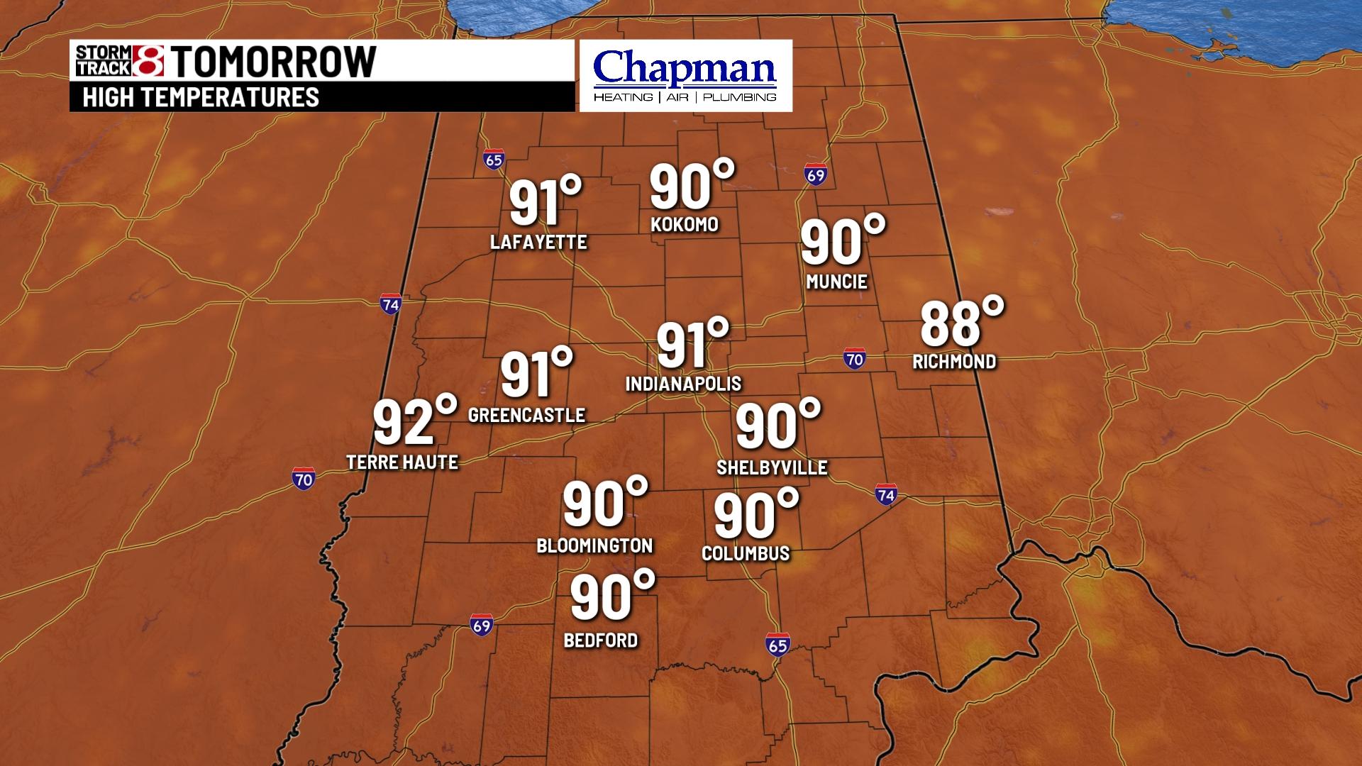 Hot weekend with rain returning Sunday - Indianapolis News | Indiana ...