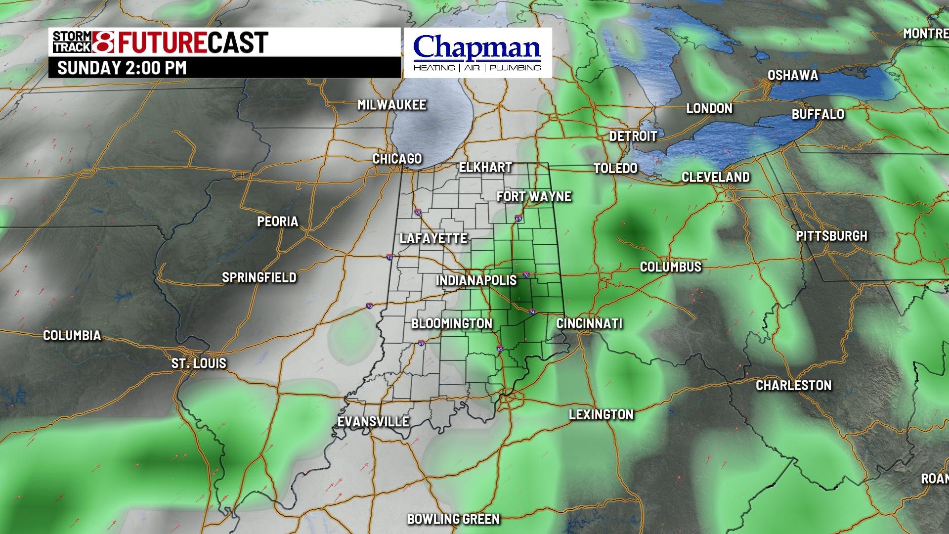 Hot weekend with rain returning Sunday - Indianapolis News | Indiana ...