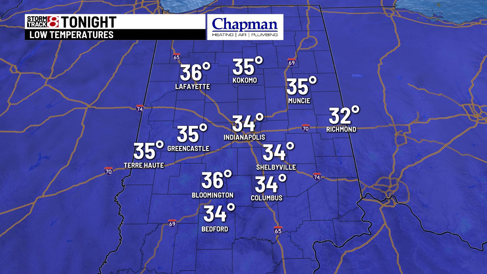 Chilly Monday, warming temperatures later this week - Indianapolis News ...
