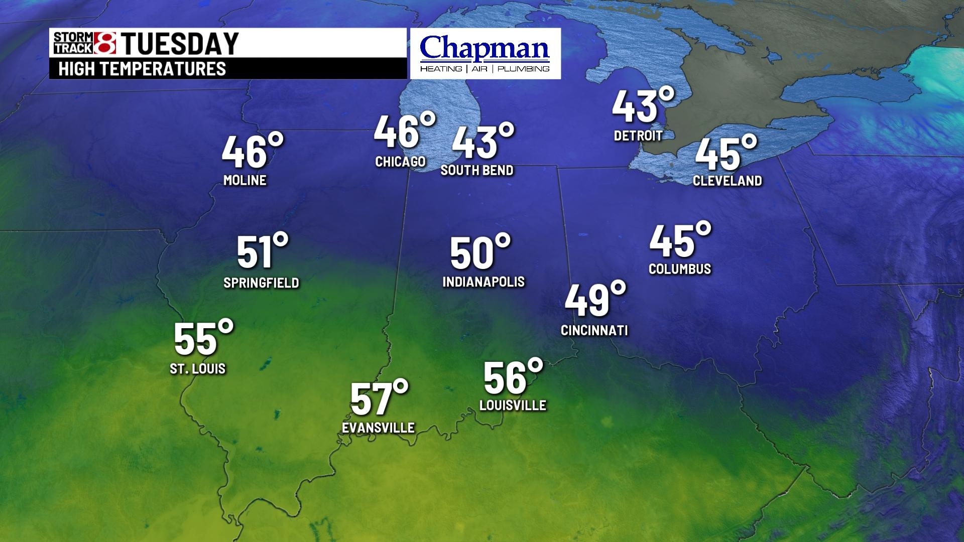 Cool start to workweek - Indianapolis News | Indiana Weather | Indiana ...
