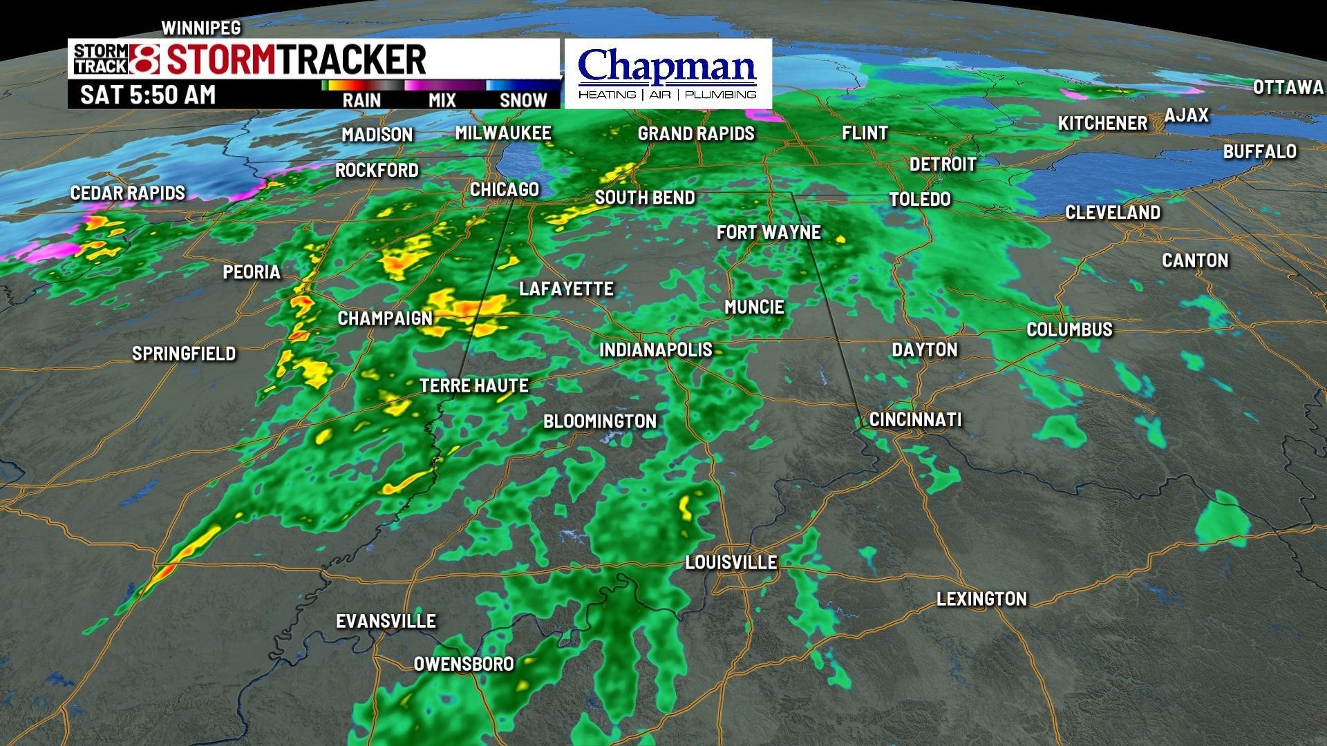 Morning rain tapers to spotty showers - Indianapolis News | Indiana ...
