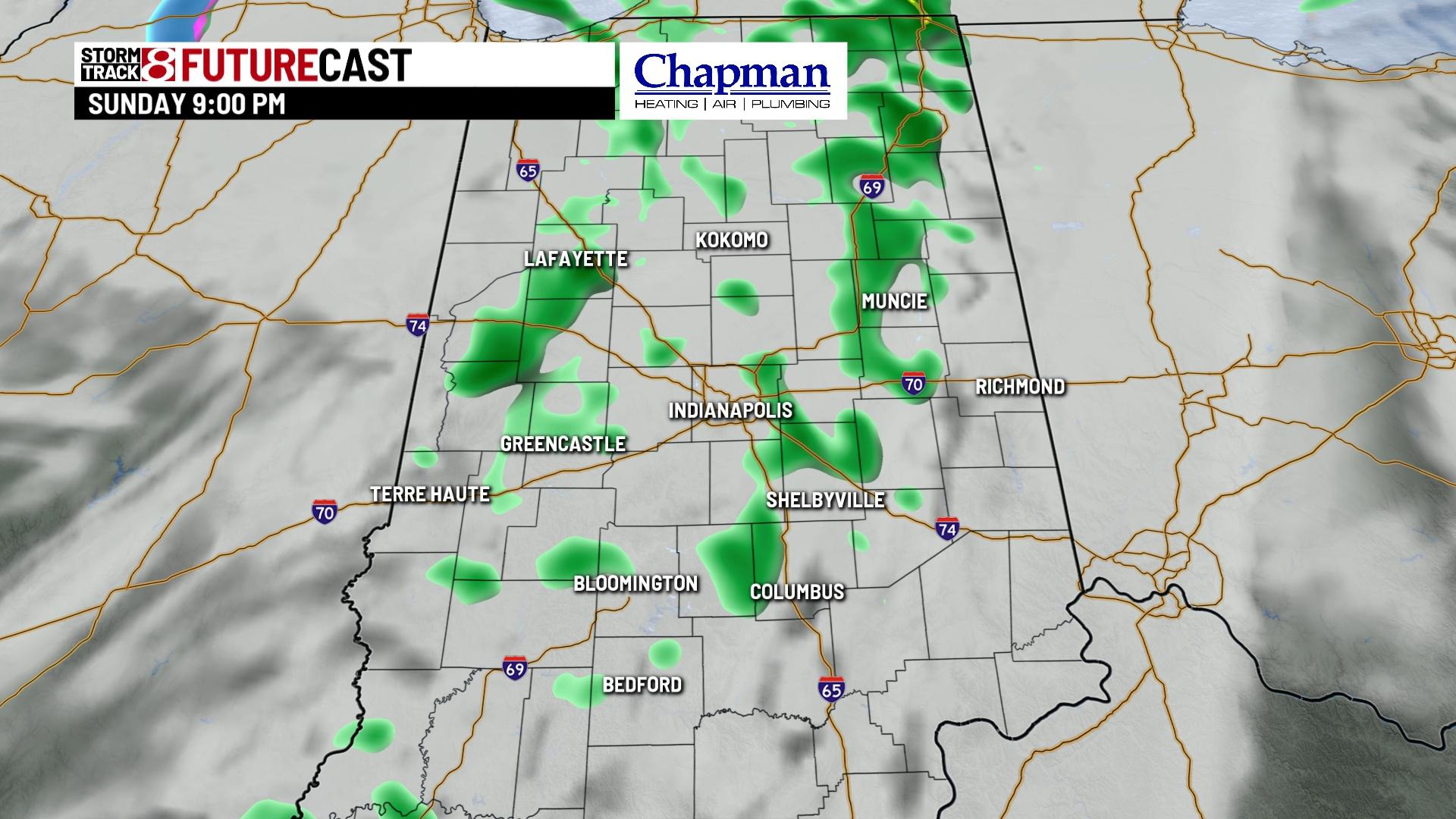 Windy and warmer Sunday - Indianapolis News | Indiana Weather | Indiana ...