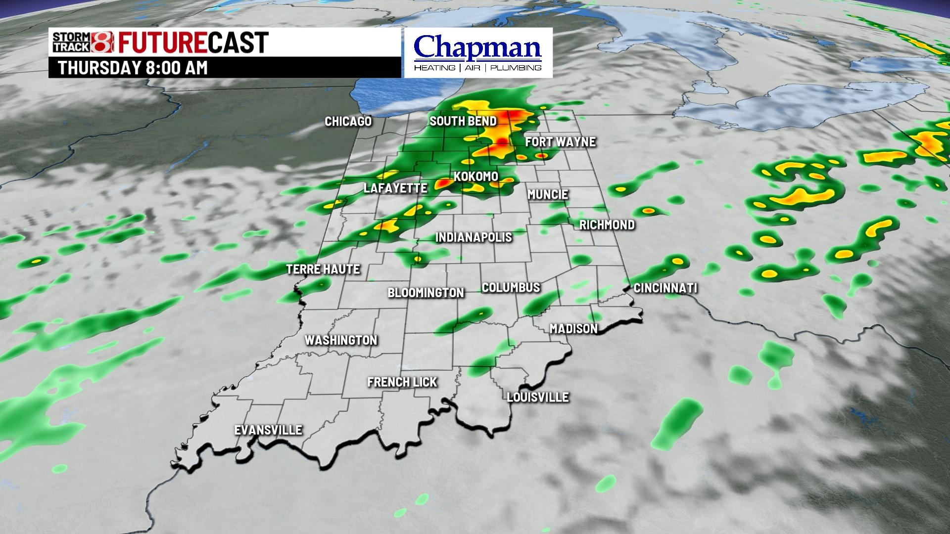 Wet and windy Thursday - Indianapolis News | Indiana Weather | Indiana ...