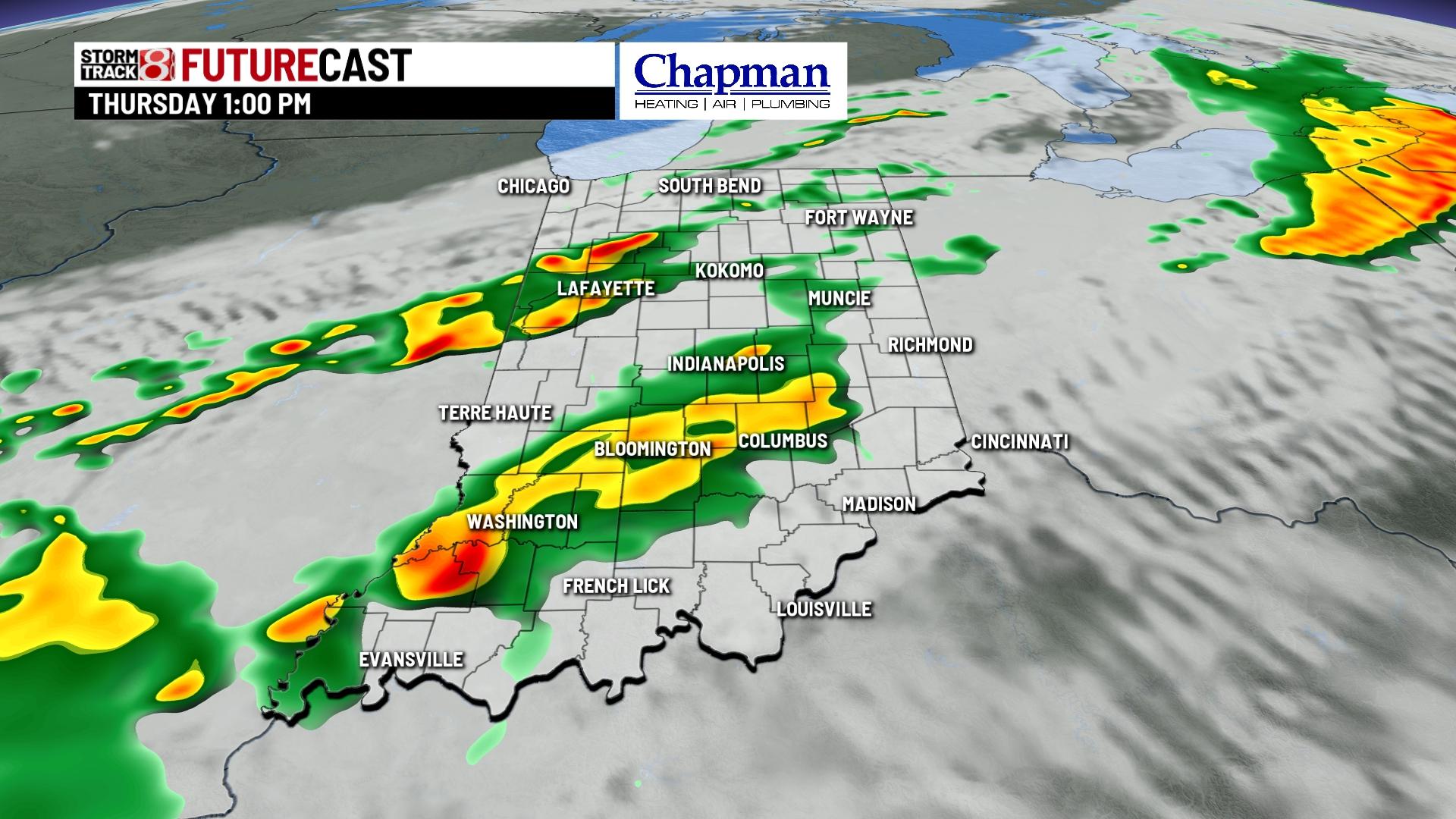 One more dry day before rain returns - Indianapolis News | Indiana ...