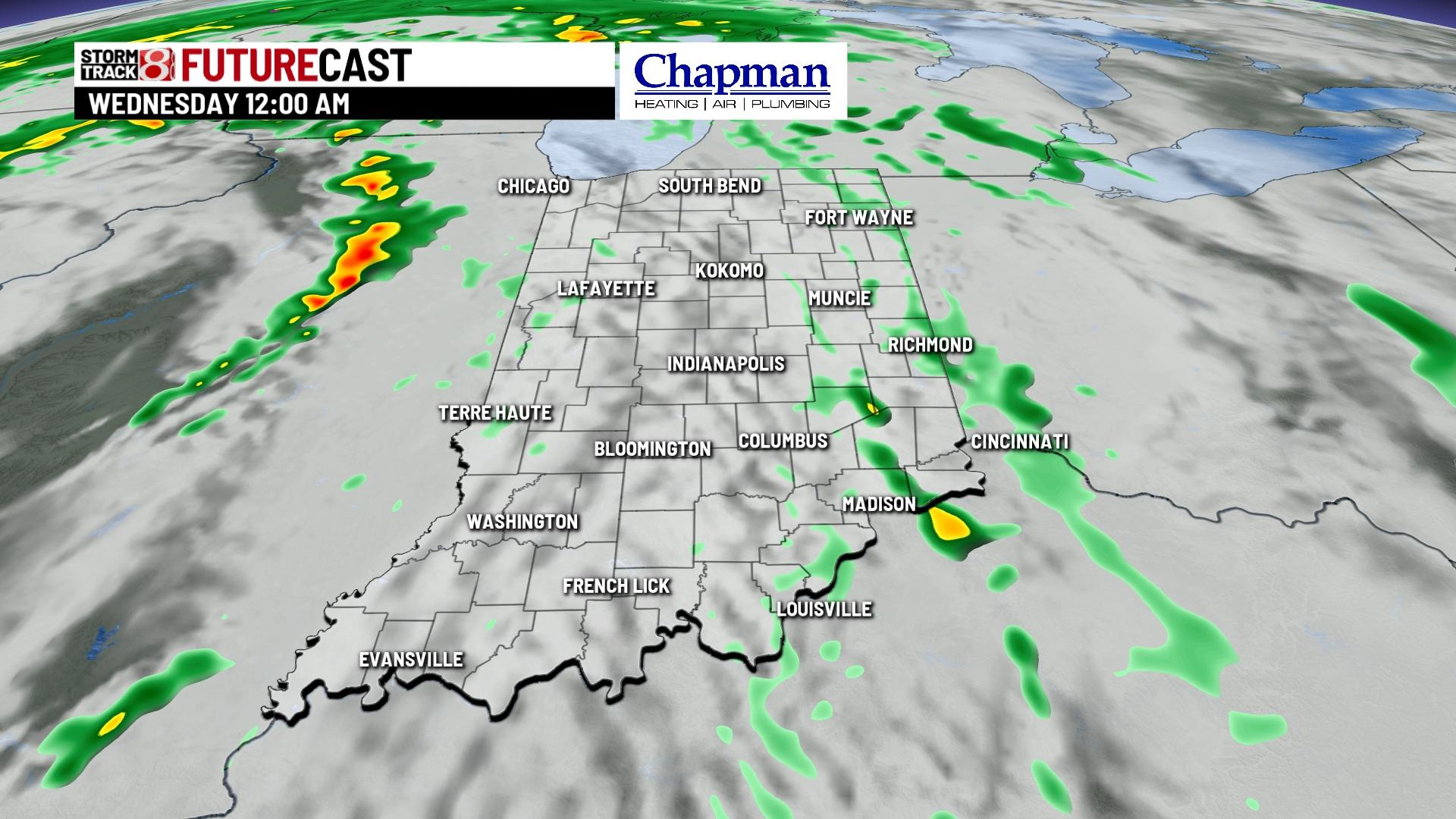 Windy and warm Wednesday - Indianapolis News | Indiana Weather ...