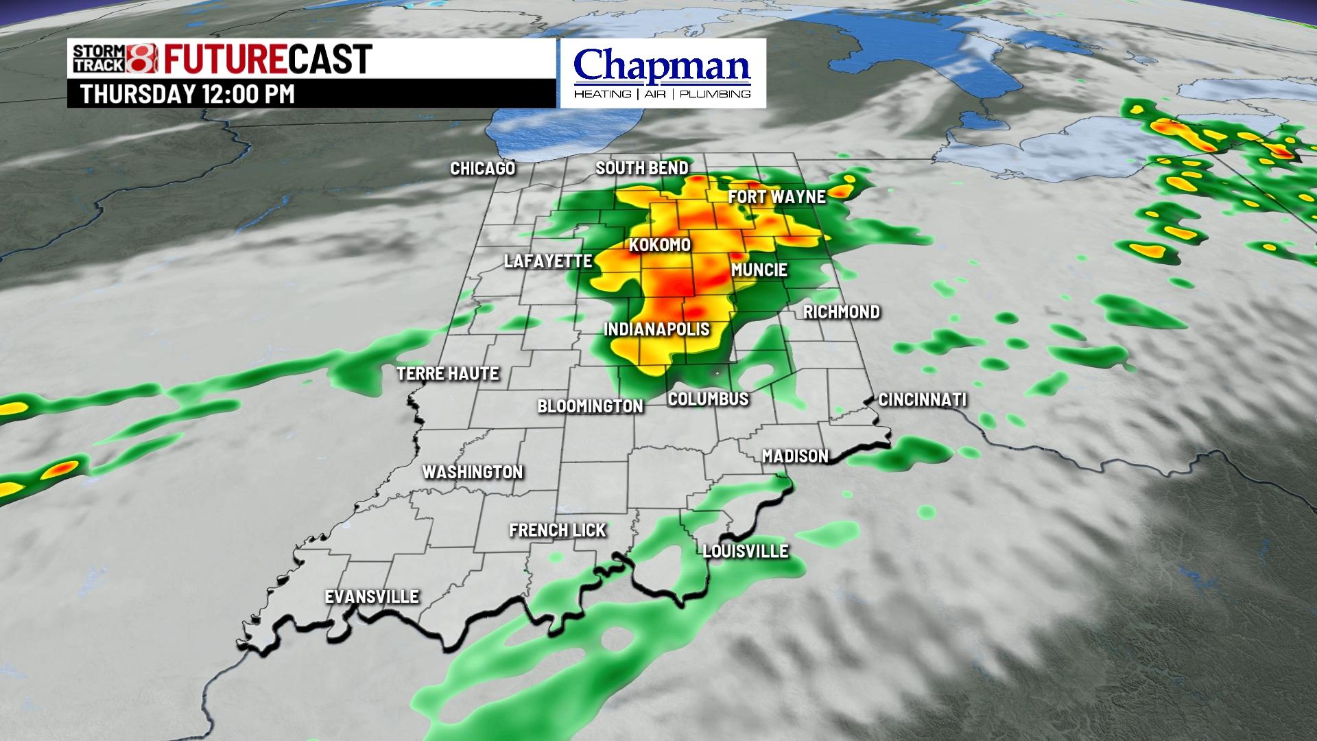 Wet and windy Thursday - Indianapolis News | Indiana Weather | Indiana ...