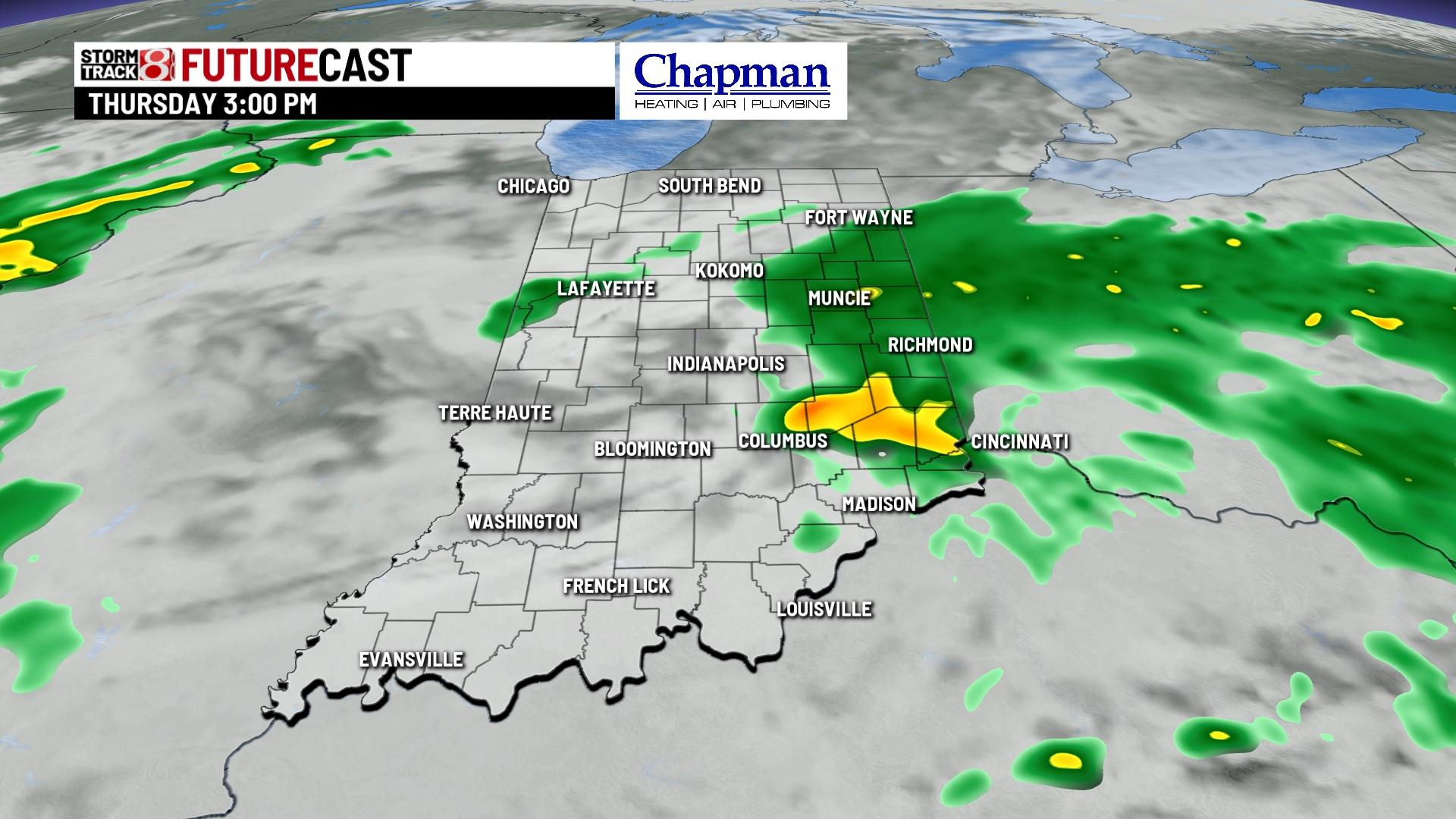 Tracking Thursday's rain and storms - Indianapolis News | Indiana ...