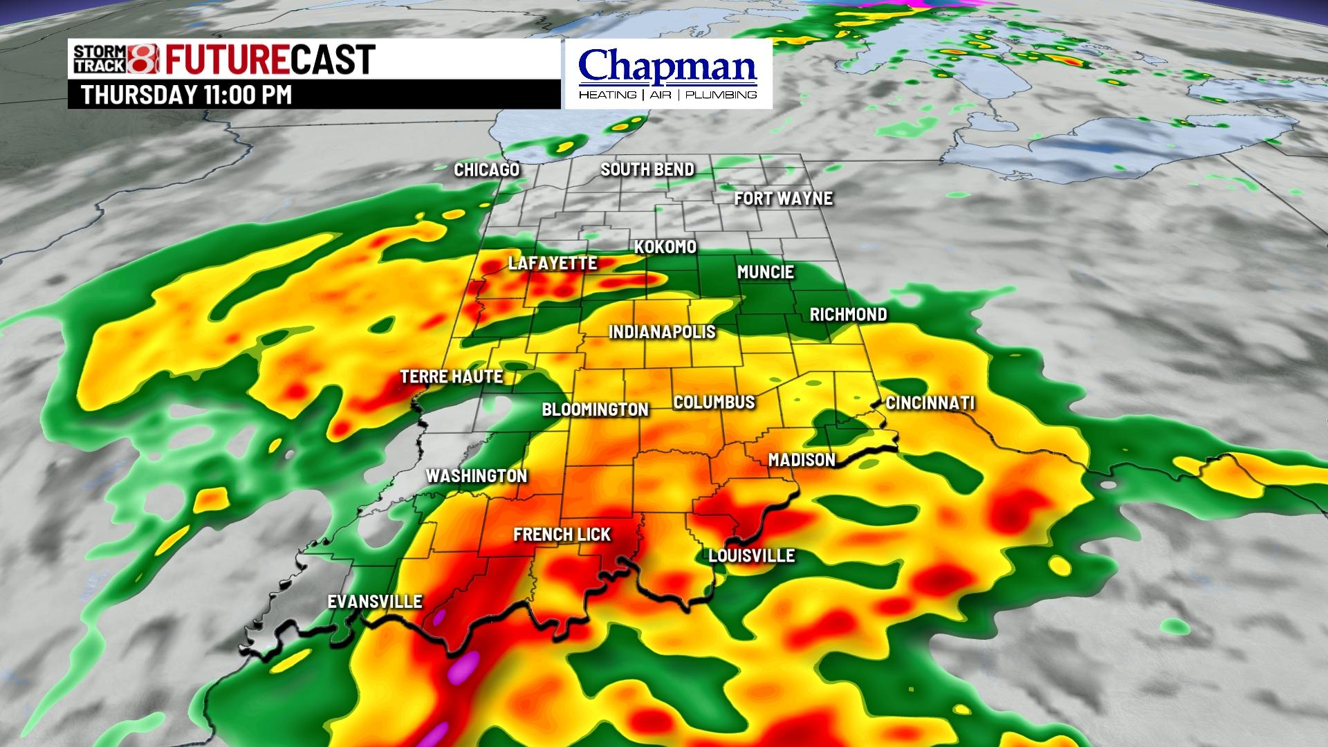 Windy and warm Wednesday - Indianapolis News | Indiana Weather ...