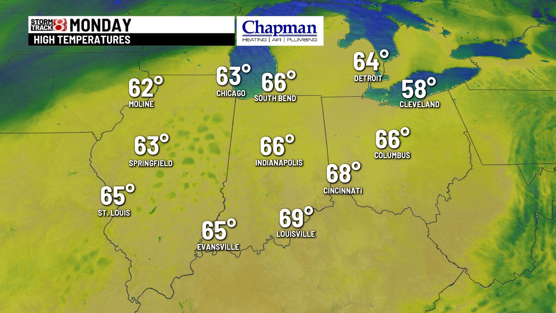 Sunny and warmer Sunday - Indianapolis News | Indiana Weather | Indiana ...