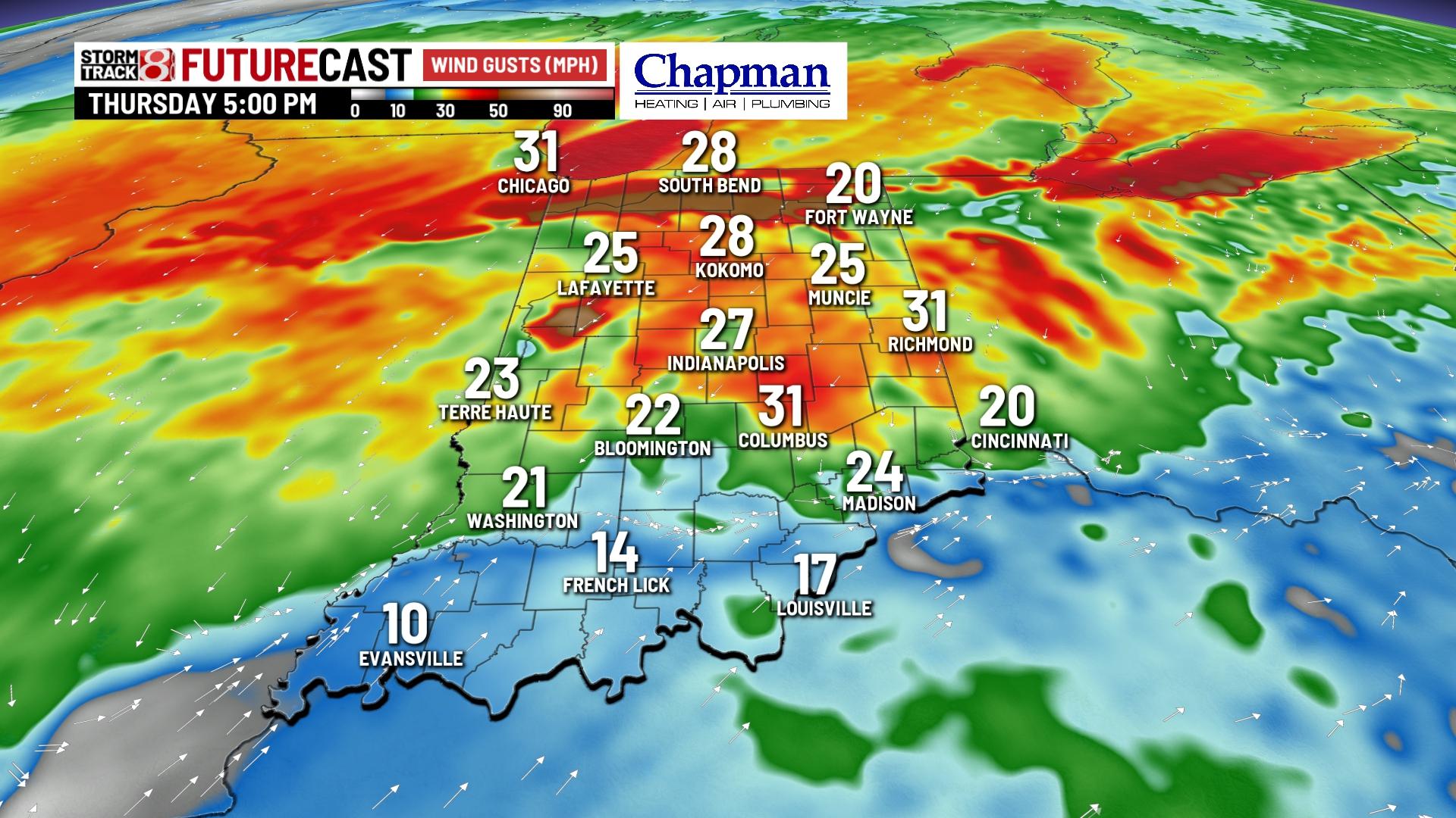 Rainy and windy day - Indianapolis News | Indiana Weather | Indiana ...