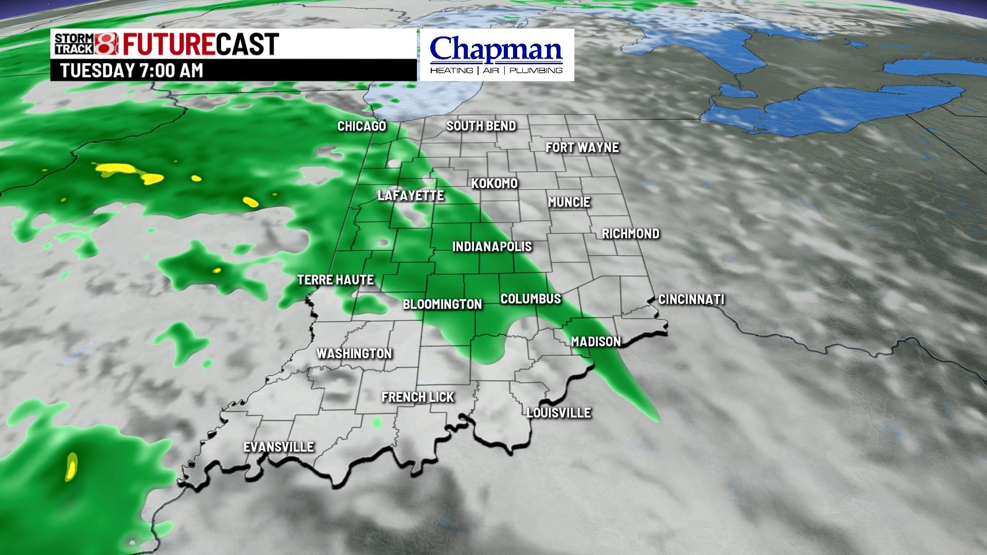 Several rain chances next week - Indianapolis News | Indiana Weather ...
