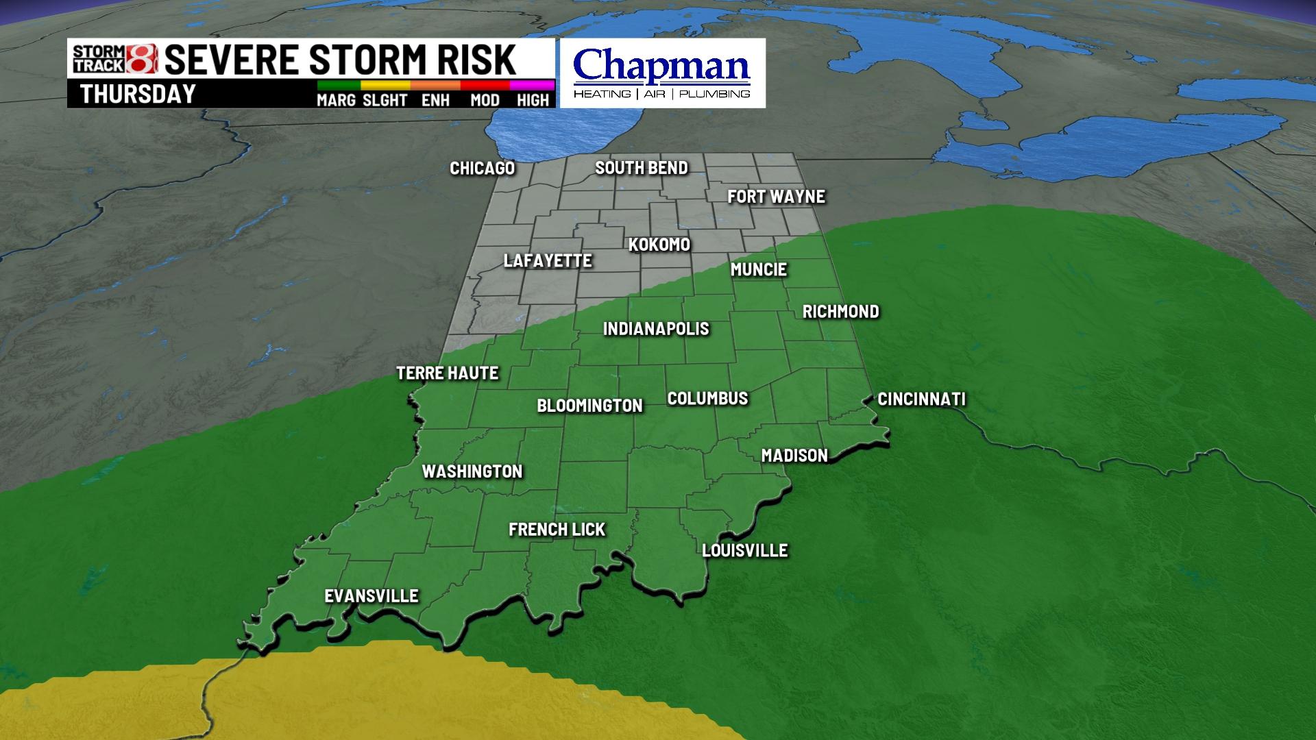 Windy and warm Wednesday - Indianapolis News | Indiana Weather ...