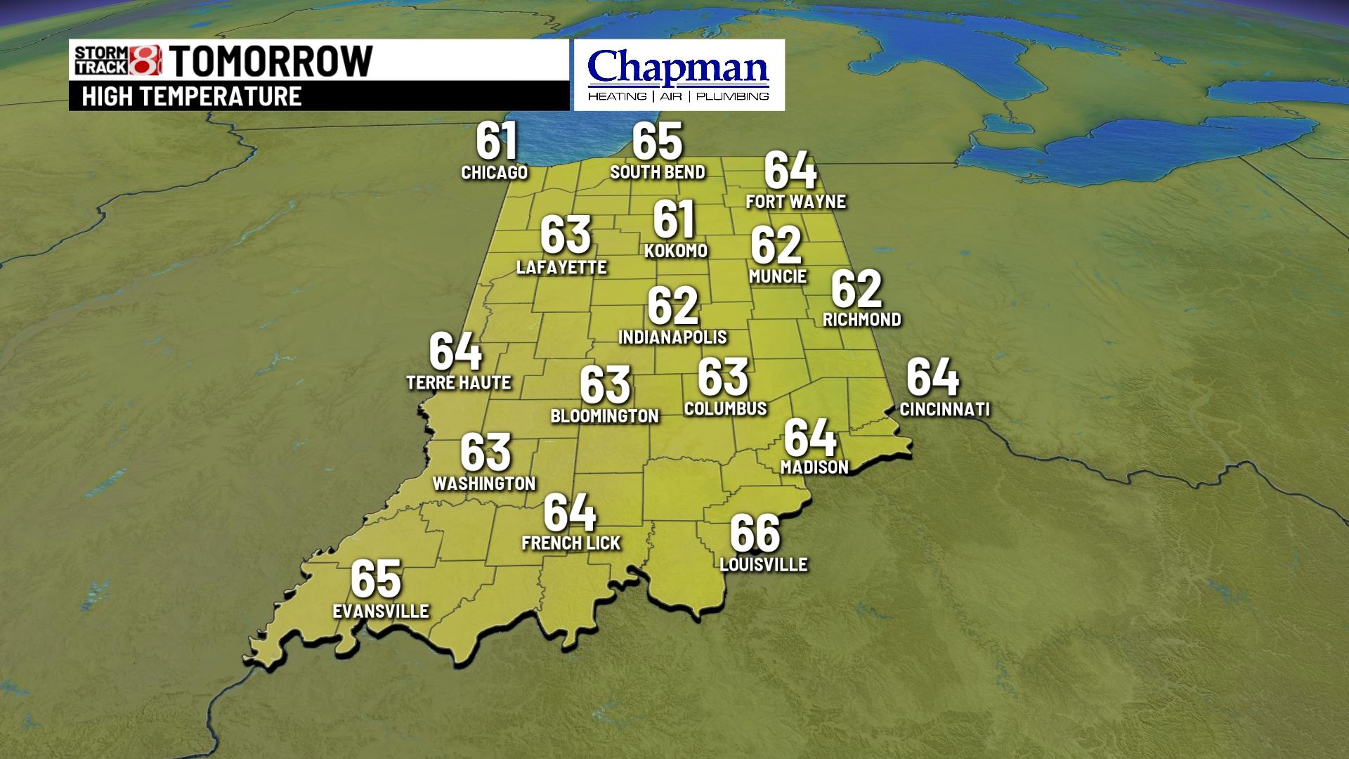 Sunny and warmer Sunday - Indianapolis News | Indiana Weather | Indiana ...