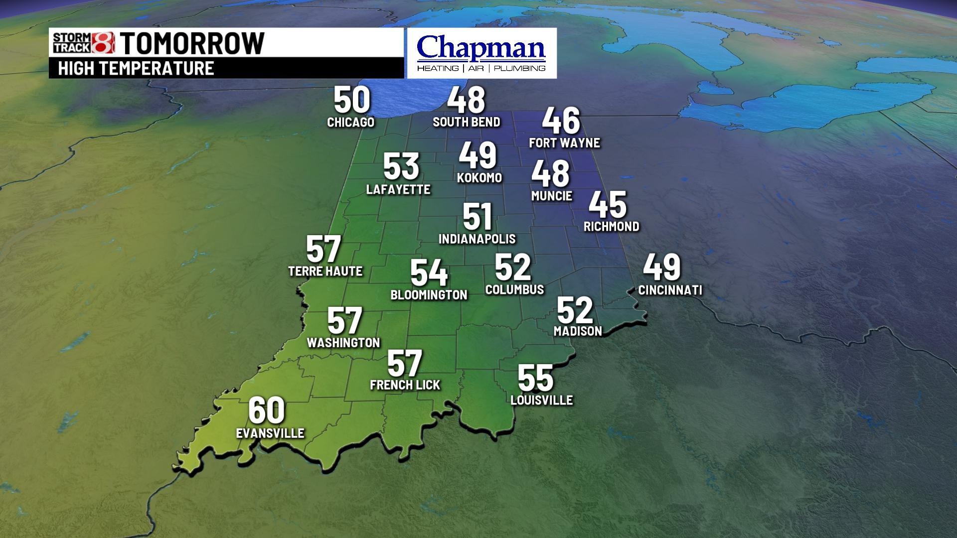 A sunny and slightly warmer Sunday - Indianapolis News | Indiana ...