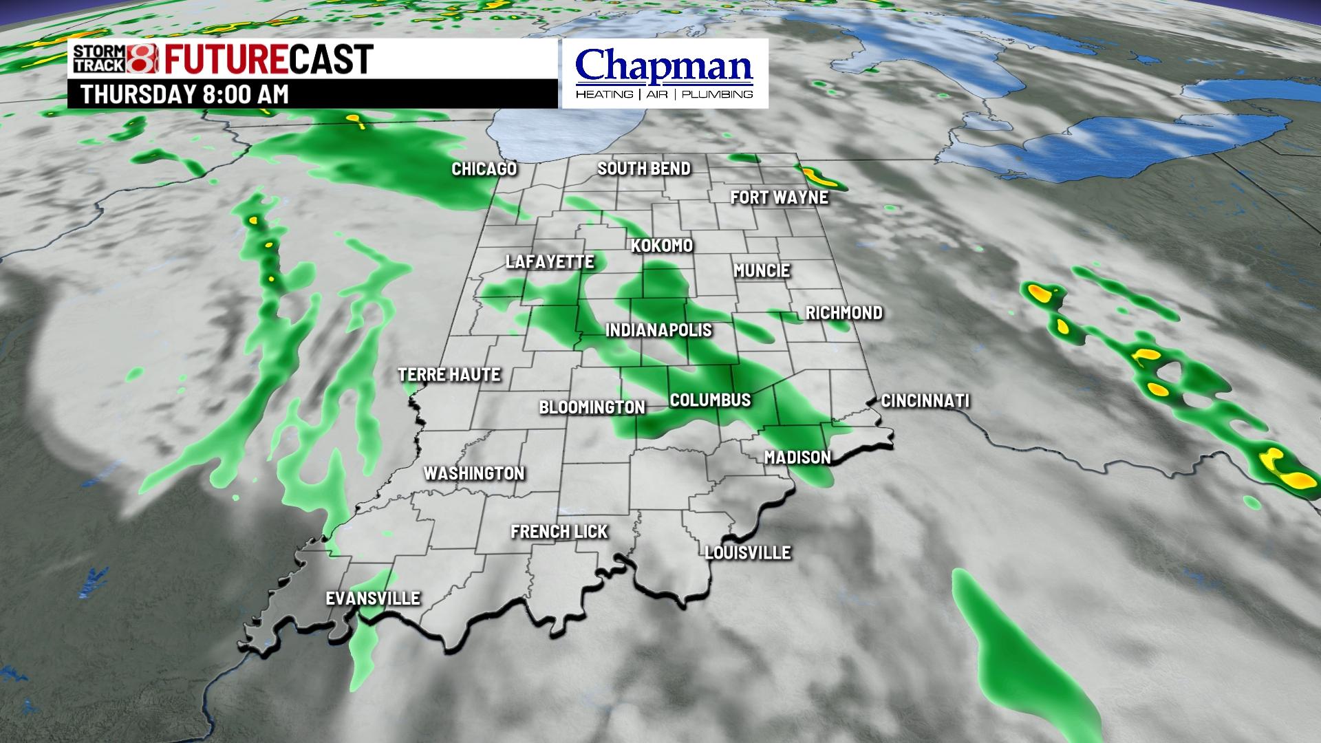 More rain chances Thursday, dry by Friday - Indianapolis News | Indiana ...