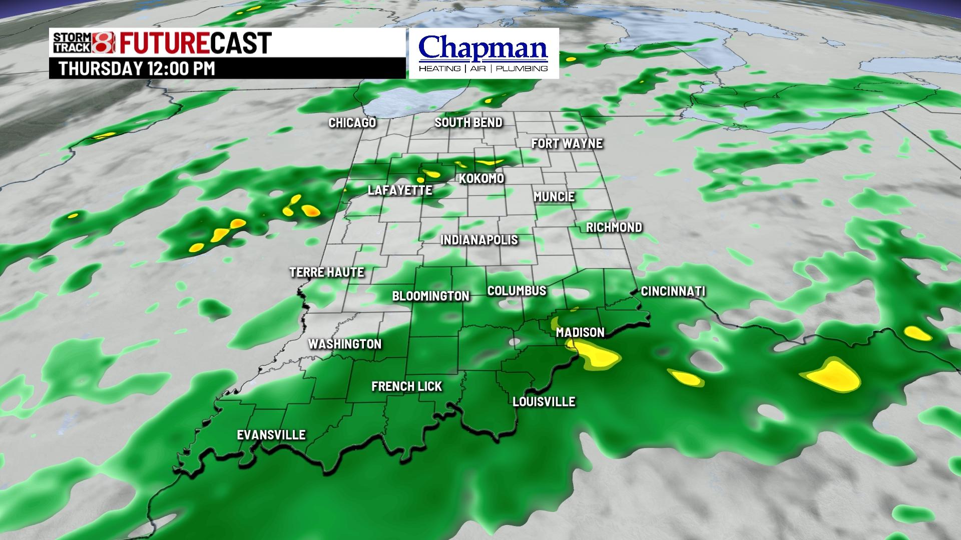 Tracking rain and storms for Wednesday - Indianapolis News | Indiana ...