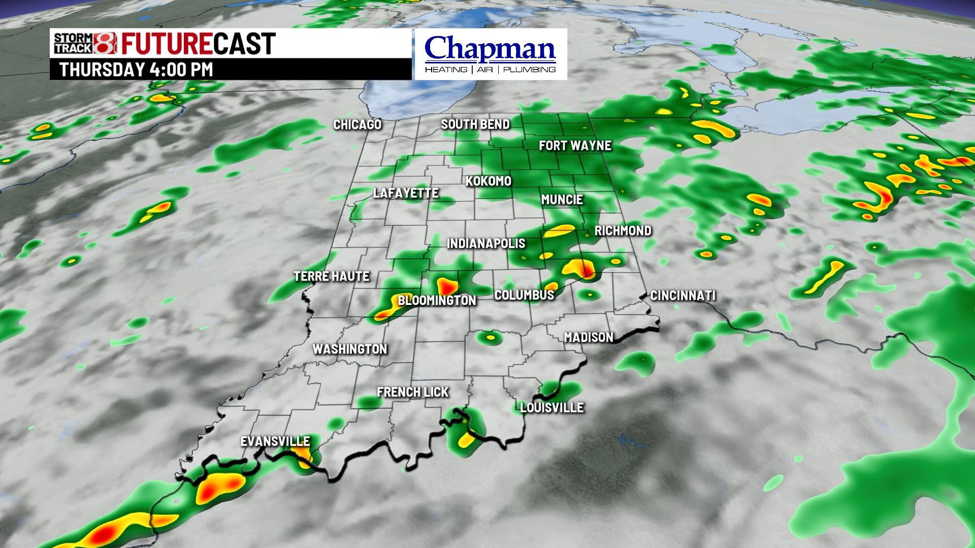 Tracking rain and storms for Wednesday - Indianapolis News | Indiana ...