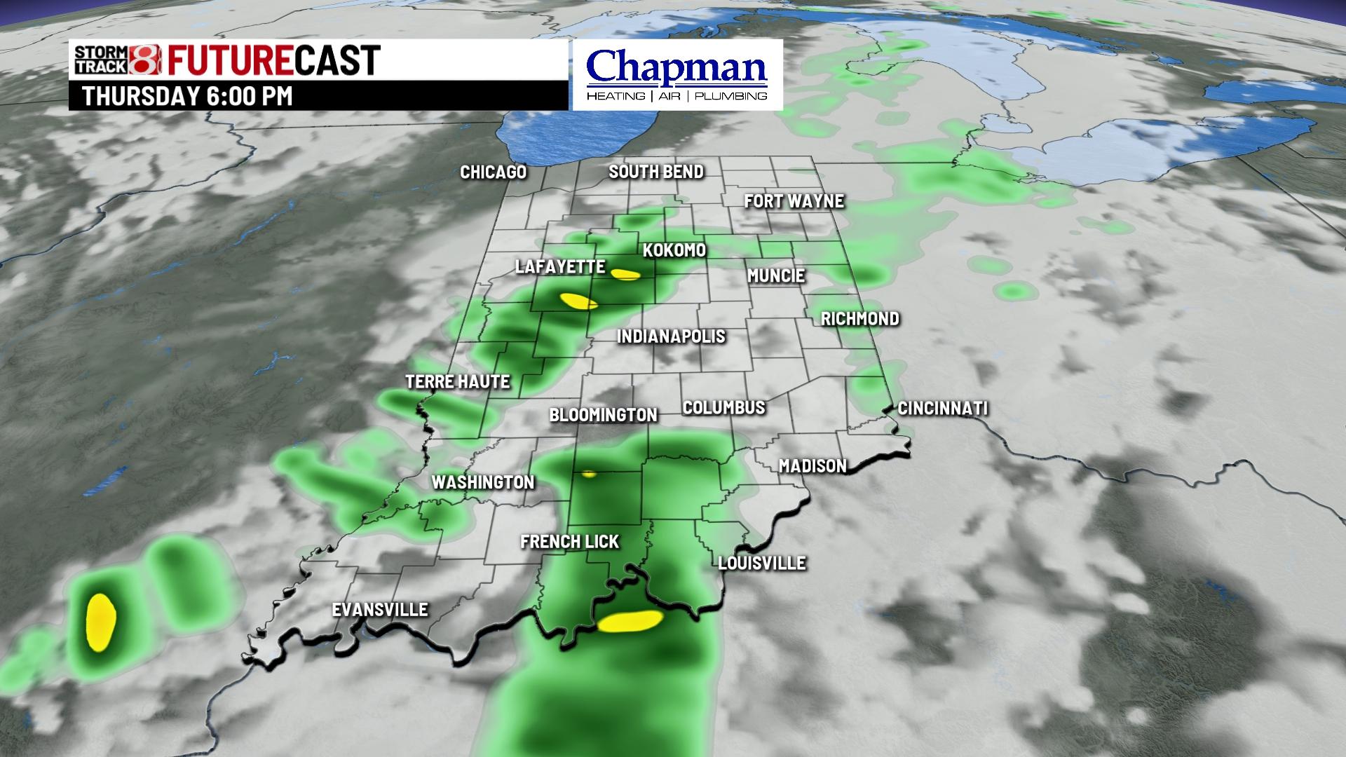 Additional rain chances ahead - Indianapolis News | Indiana Weather ...