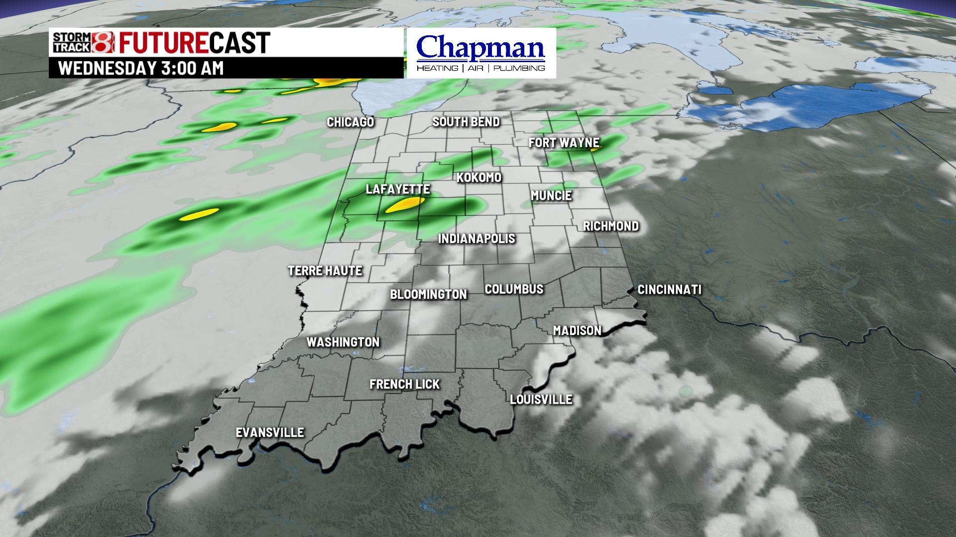 Tracking Wednesday's rain and storms - Indianapolis News | Indiana ...