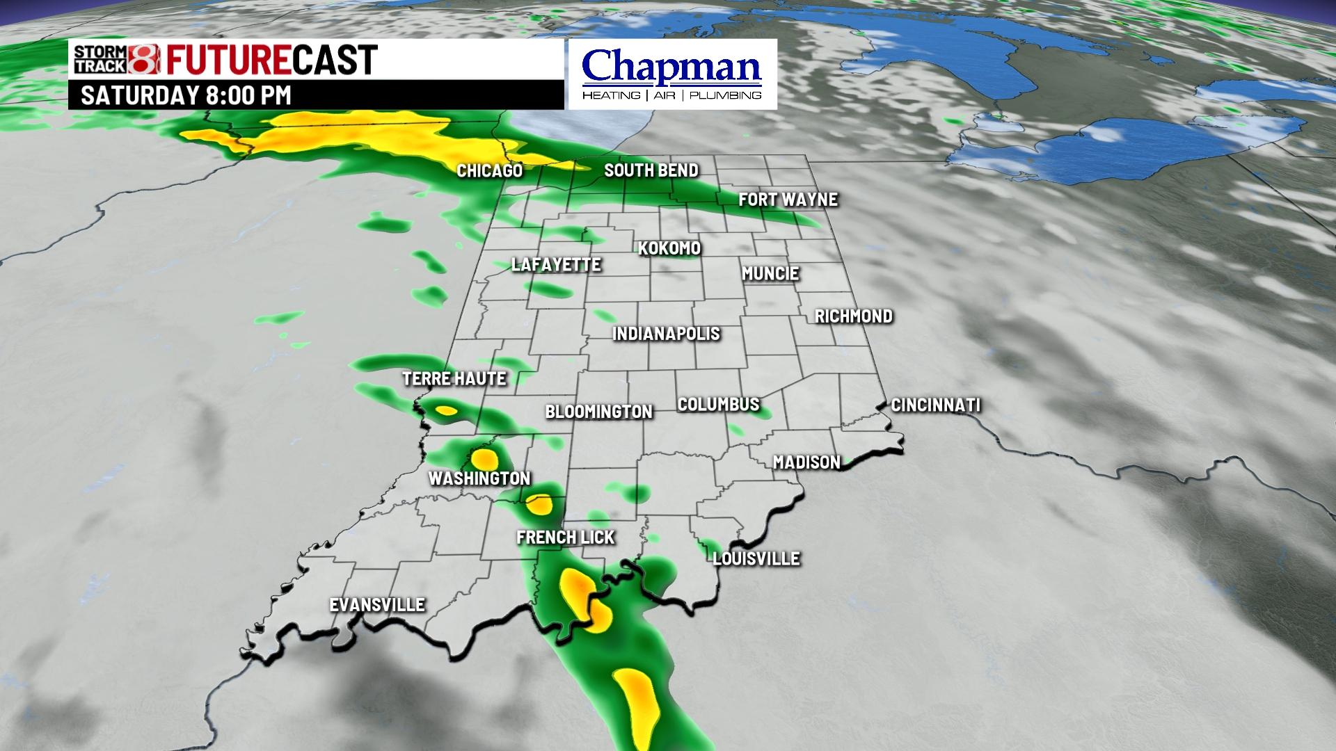 Rain and storm chances this weekend - Indianapolis News | Indiana ...