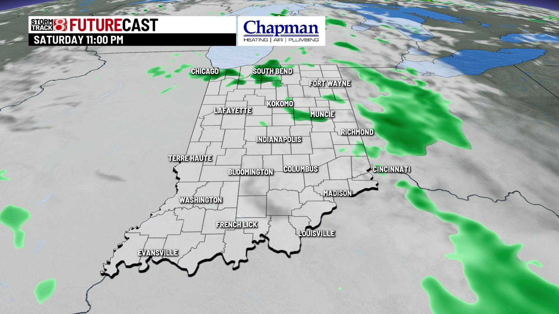 Rain and storm chances to return - Indianapolis News | Indiana Weather ...